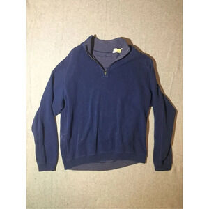 Mens Tommy Bahama Jacket Size Large Quarter Zip Blue Thick Material Winter